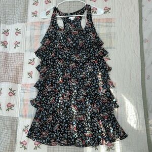 Floral Ruffle Mini Dress